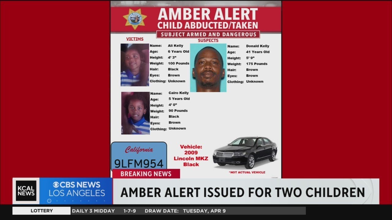 Amber Alert issued for 2 kids abducted from their South LA school