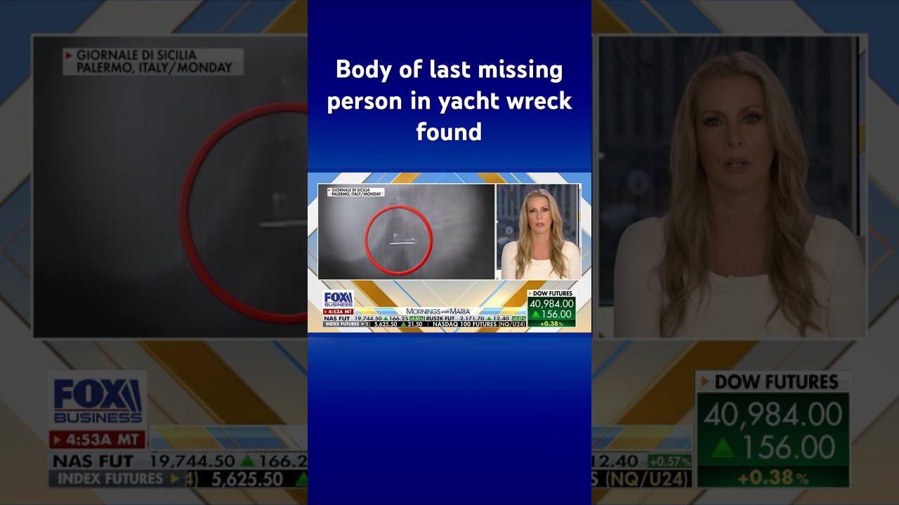 Rescue divers locate last missing person from tragic superyacht sinking #shorts