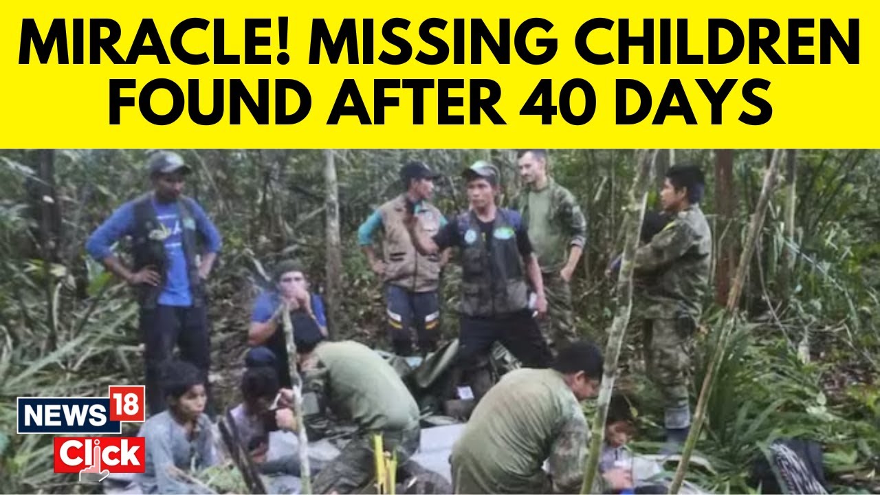 Missing Children Of Colombia Plane Crash Found Alive In Amazon After 40 Days | Columbia News