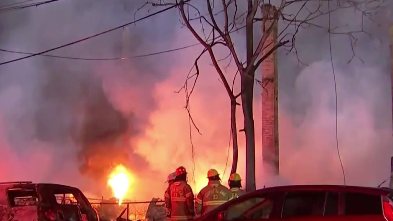 Children missing after fire rages through NJ houses