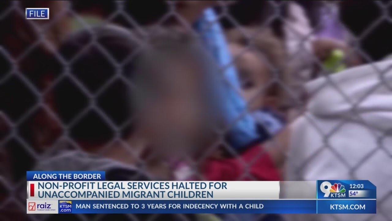 Non-profit legal services halted for unaccompanied migrant children