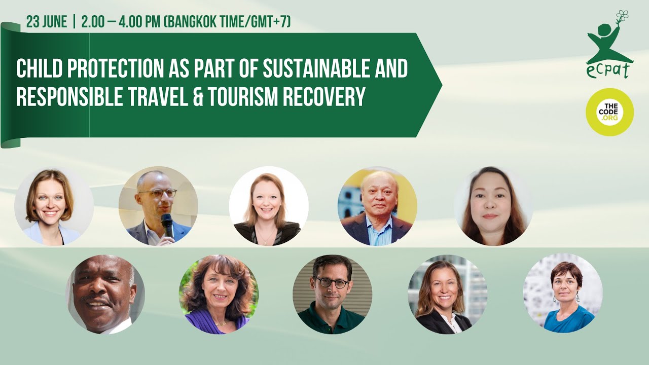 Child protection as part of sustainable and responsible travel and tourism recovery
