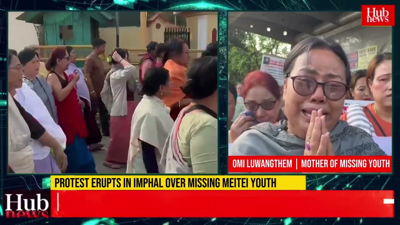 Protest erupts in Imphal over missing Meitei youth