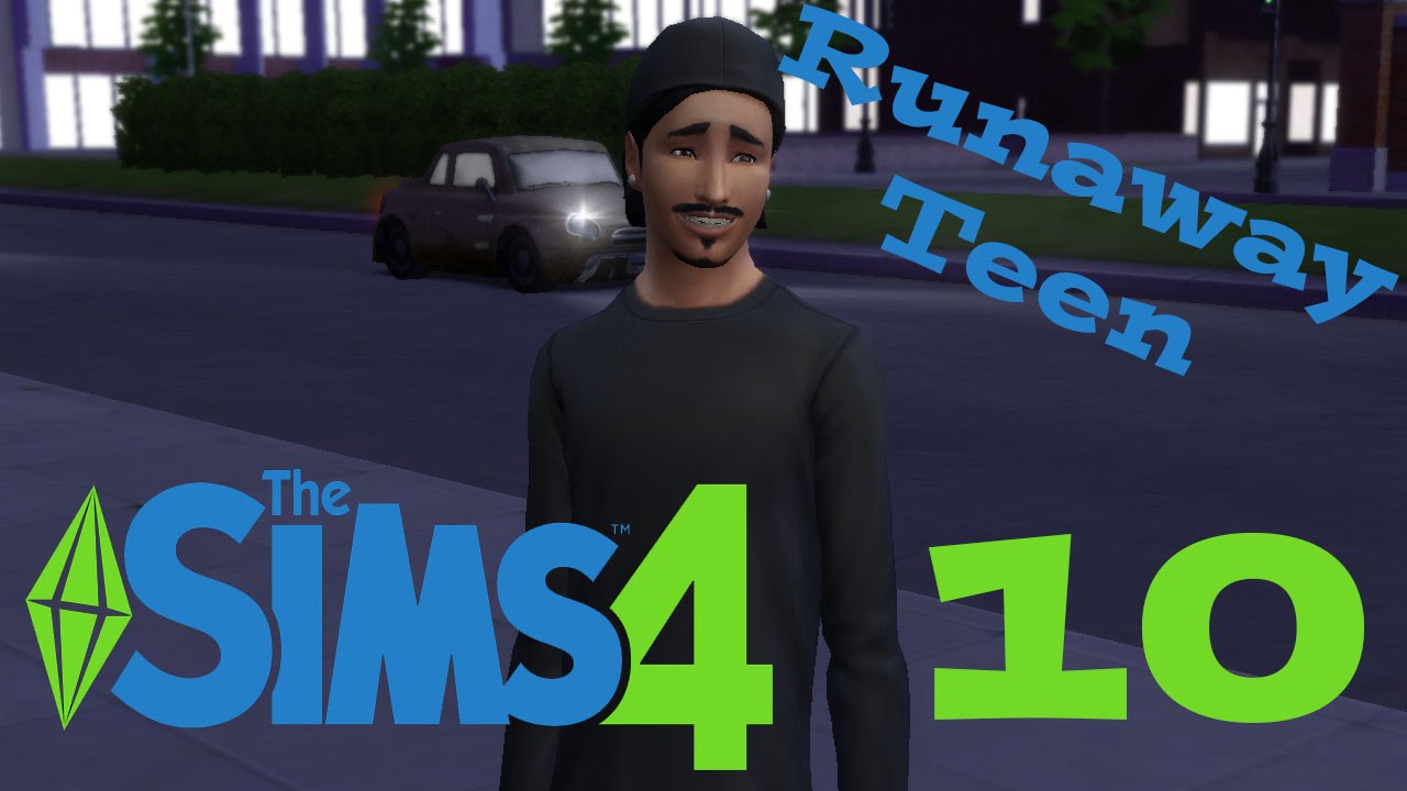 Lets Play Sims 4 | Runaway Teen Part 10 | First Day of Work!