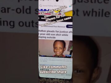 child caught in crossfire prayers for full recovery so sad Lord help us like comments subscribe