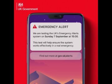 Emergency Alerts system test – Sunday 7 September 2025 at 3pm