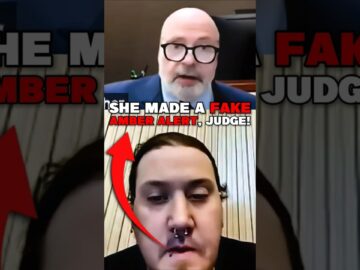 CRAZY Ex-Wife Makes a FAKE Amber Alert! #shorts #courtroomdrama #karma