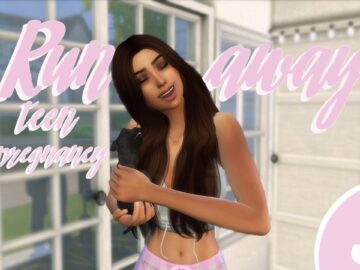 HOUSE IN FLAMES // The Sims 4 Runaway Teen Pregnancy Challenge – Part 5