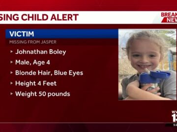 Emergency missing child alert issued for Walker County 4-year-old