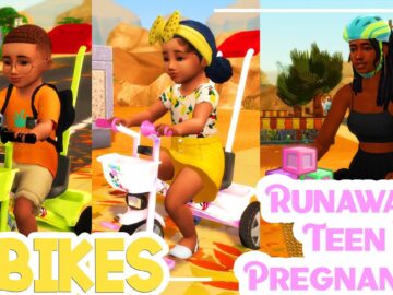 💗The Sims 4 Runaway Teen Pregnancy 💗#11 MY BABIES ARE RIDING BIKES // FAMILY TRADITIONS