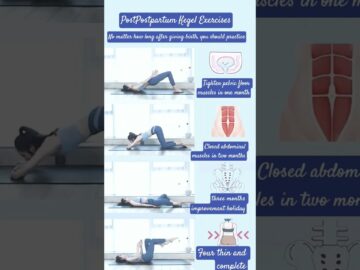 Postpartum #Kegel exercises #Normal delivery #Cesarean section can be done #postpartum recovery