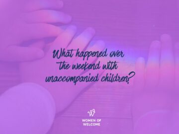What happened over the weekend with unaccompanied children?