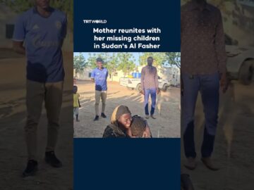 Mother reunites with her missing children in Sudan’s Al Fasher