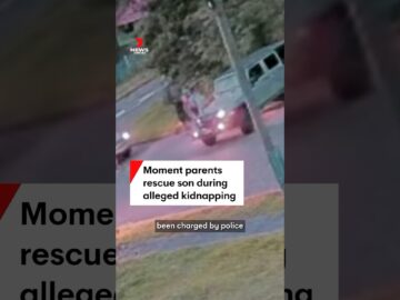 Moment parents rescue son during alleged kidnapping