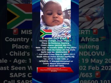 URGENT!🚨 Missing Child, South Africa 🚨 Police Need Your Help! #shorts