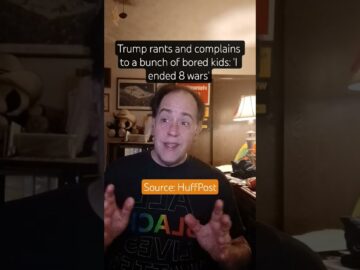 Trump rants and complains to a bunch of bored kids: ‘I ended 8 wars’