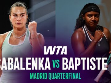 Aryna Sabalenka vs. Hailey Baptiste | 2026 Madrid Quarterfinals | WTA Match Highlights
