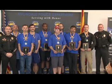 Avondale police recognize heroes who helped rescue child at center of Amber Alert