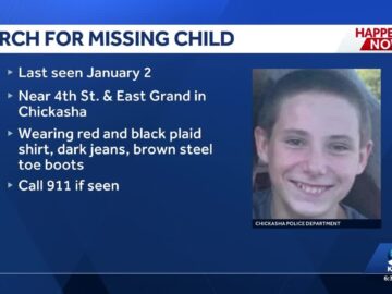 Endangered Missing Advisory issued for 12-year-old boy last seen in Chickasha