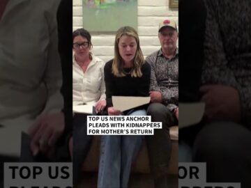Top US news anchor pleads with kidnappers for mother’s return