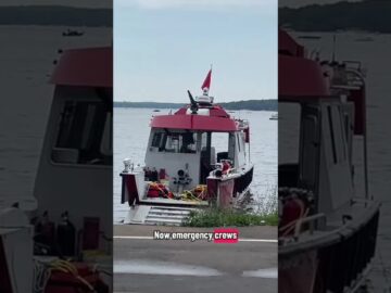 Emergency crews search Lake Geneva for 3 missing children after boat capsizes in storm