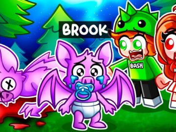 I Pretended To Be BABY BAT MONSTER In 99 Nights In The Forest!