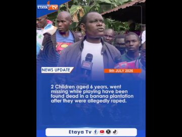 2 Children aged 6 years, went missing while playing have been found dead in a banana plantation.
