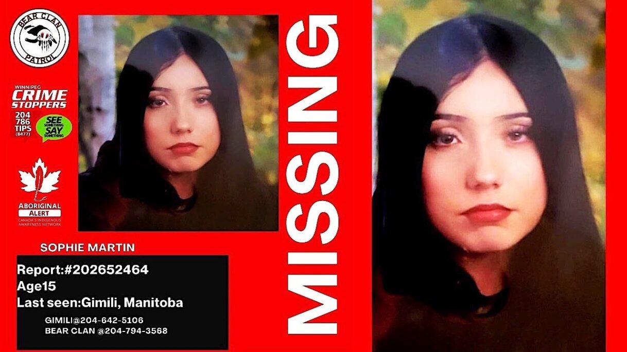 Sophie Martin: Missing 15 Yr. Old Indigenous Girl – Gimili, Manitoba – January 12th 2026