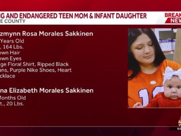 Deputies searching for missing and endangered teen and infant daughter