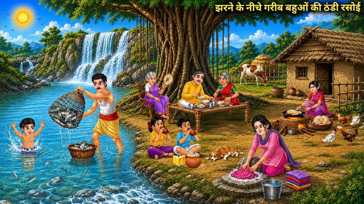 झरने के नीचे गरीब बहुओं की ठंडी रसोई | The cold kitchens of poor daughters-in-law beneath waterfall