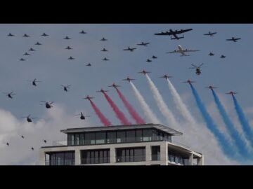 70 aircraft flyover for Queen’s Platinum Jubilee in London π