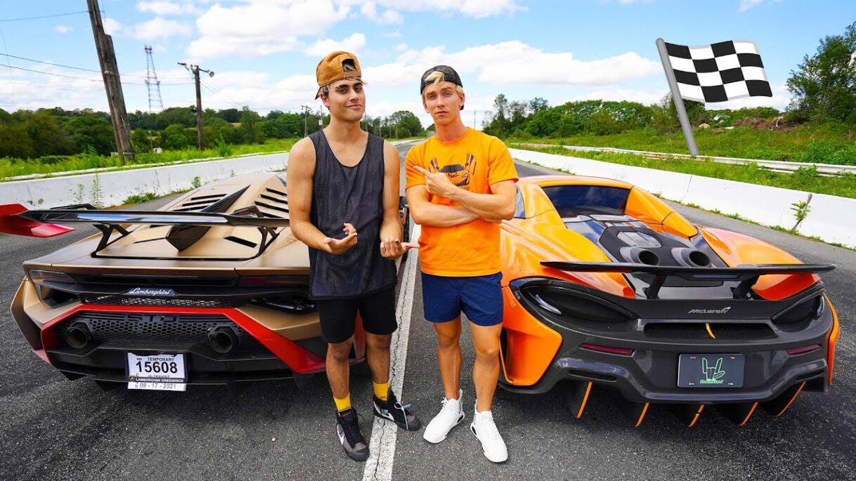 Lamborghini Huracan STO vs Stephen Sharer’s McLaren 600LT | DRAG RACE