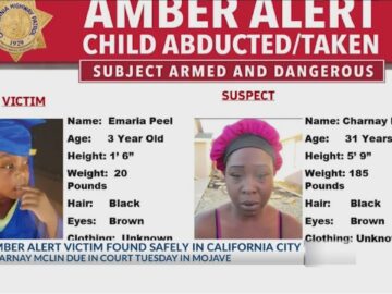 Amber Alert victim found safely, suspect due in court Tuesday in Mojave