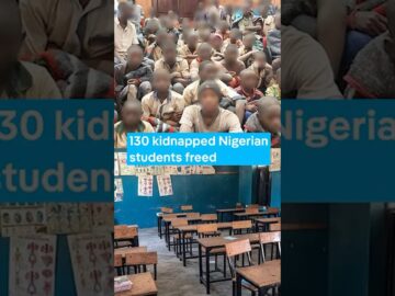 130 kidnapped schoolchildren have been released after one month in captivity in Nigeria.