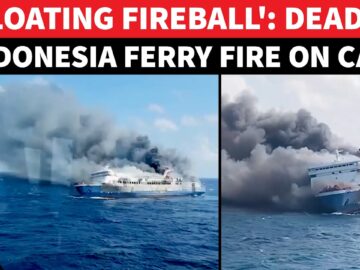 Indonesia Ferry In Flames: 5 Dead As Dozens Leap Into Sea, 41 Missing | ‘Between FIRE & SEA…’