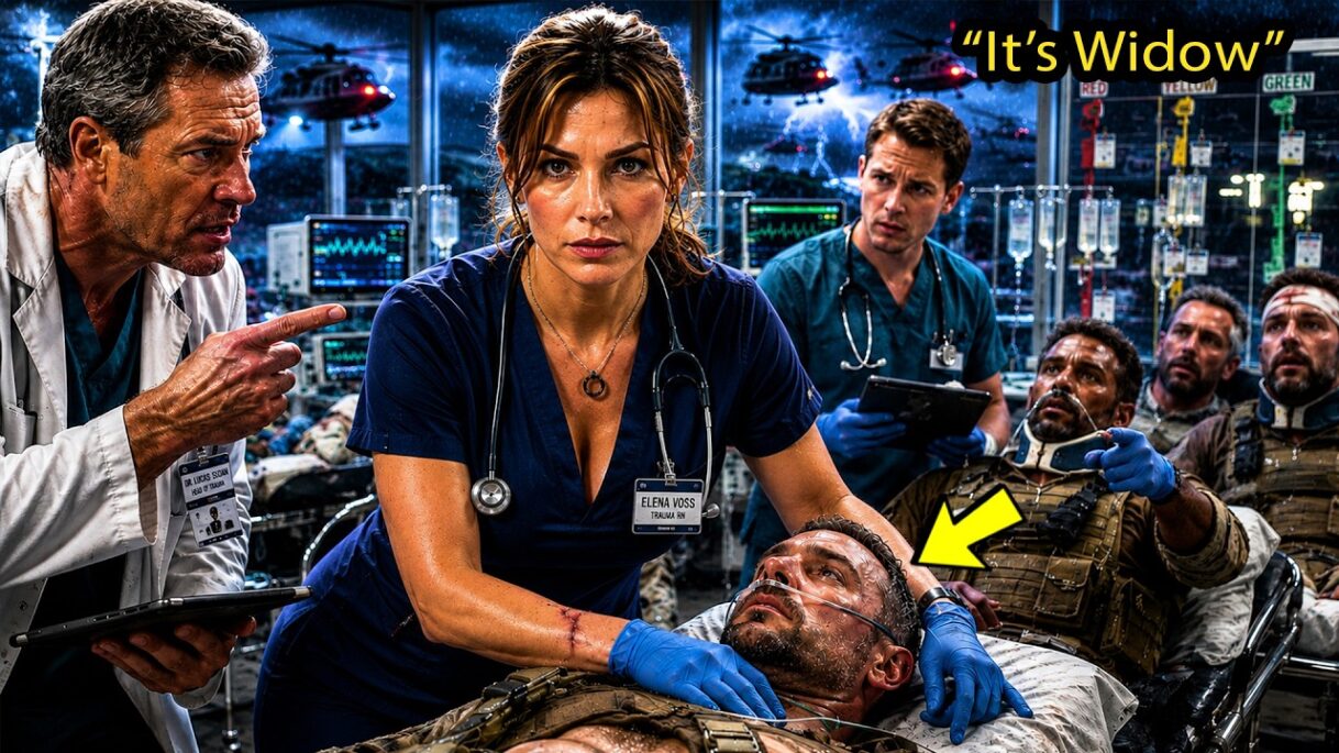 She Hid Her Past Behind Scrubs—Then Wounded SEALs Whispered, “It’s Widow”