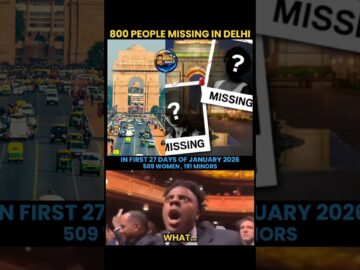 800 People Reported Missing in Delhi Within 27 Days | Alarming January 2026 #shorts #viral #delhi