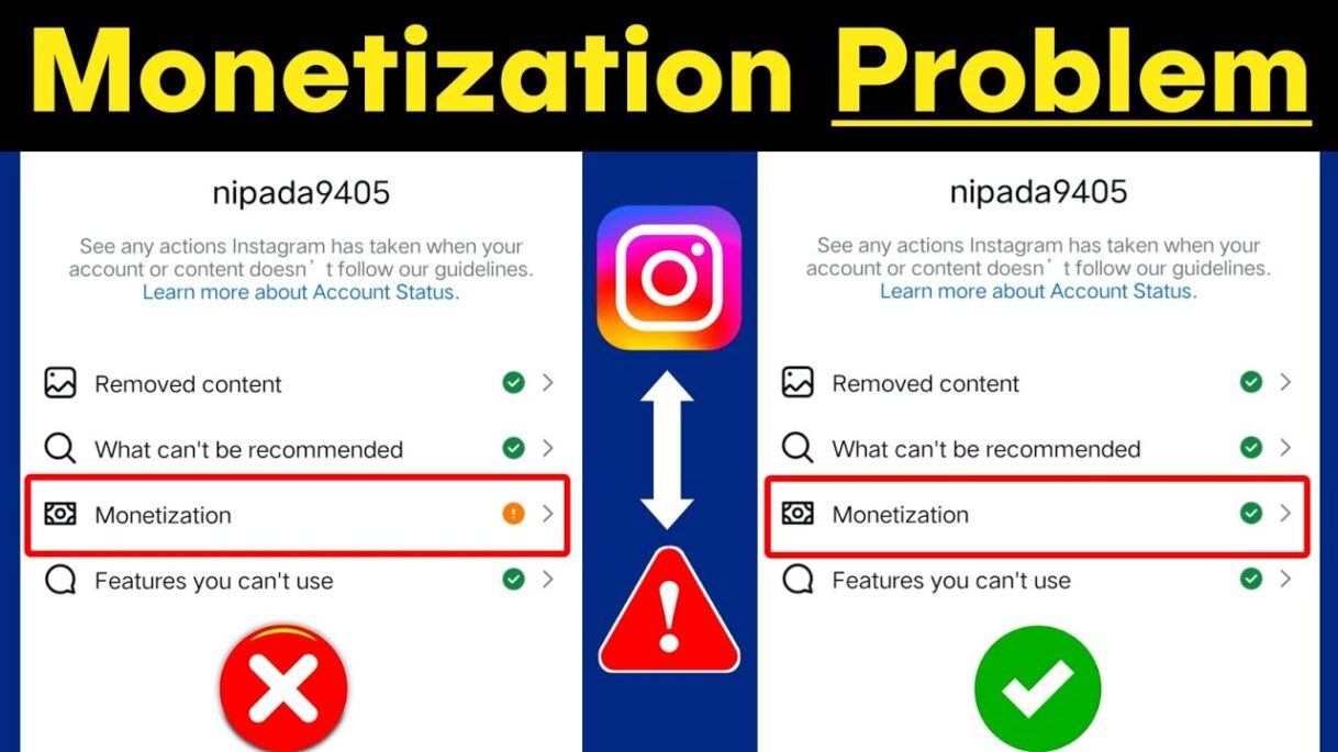 You’re currently unable to monetize instagram problem solve | Instagram monetization status problem