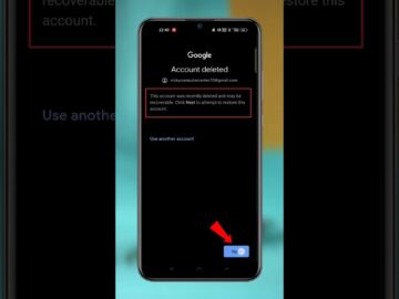 Recently Deleted Google Account Recovery 2025 | How To Recover Deleted Gmail Account #shorts