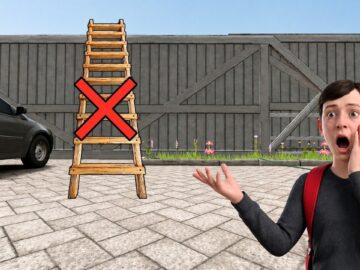 Mom & Dad Built GIANT GATES and Hide Ladder In School Boy Runway