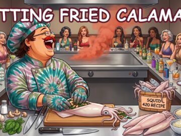 LARRY’S ESSENTIAL CANNABIS STUFFED SQUID STEAKS NOBODY EXPECTS | BARBEQUE MAN™ SMOKES WITH MARY JANE