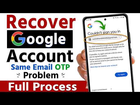 How to recover gmail account | Google couldn’t sign you in | Gmail Account Recovery