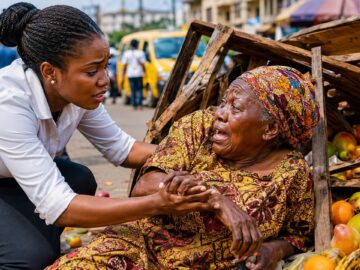 She Left Her Job Interview To Save The Old Street Hawker – Unaware Of Her Identity.