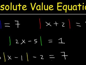 How To Solve Absolute Value Equations, Basic Introduction, Algebra