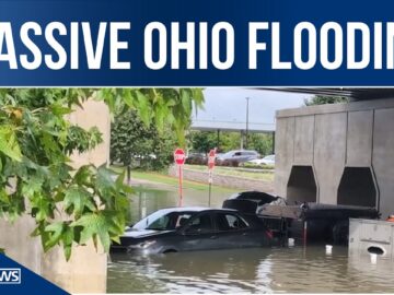 A rescue team spent the day searching for five missing people in Columbus, Ohio.