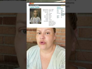 Body camera footage captures the dramatic rescue of 13-year-old Layla Carter.
