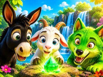 The Secret Green Crystal | Magical Jungle Story for Kids | English Cartoon Story | Kids Moral Story