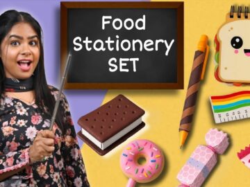 School Stationery Set – 7 Cute Food Items