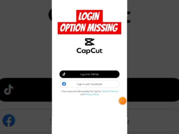 Capcut login option missing #capcutaccount #capcutlogin #capcutloginoption
