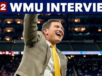 Full interview with WMU President Russ Kavalhuna discussing controversial Michigan win